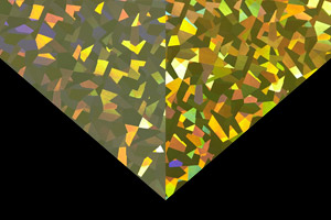 ホログラム遊び紙 クリスタル ゴールド