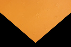 色上質紙 オレンジ エンボス・マーガレット