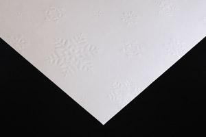 色上質紙 白 エンボス・雪