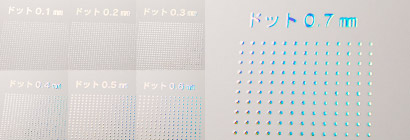 いろんなサイズの円が加工された画像