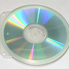 シェル型CD・DVDケースのアップ