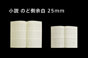 小説を開いているところ