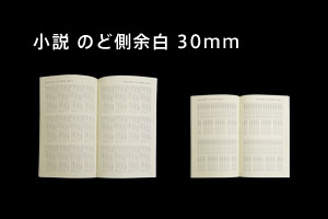 小説を開いているところ